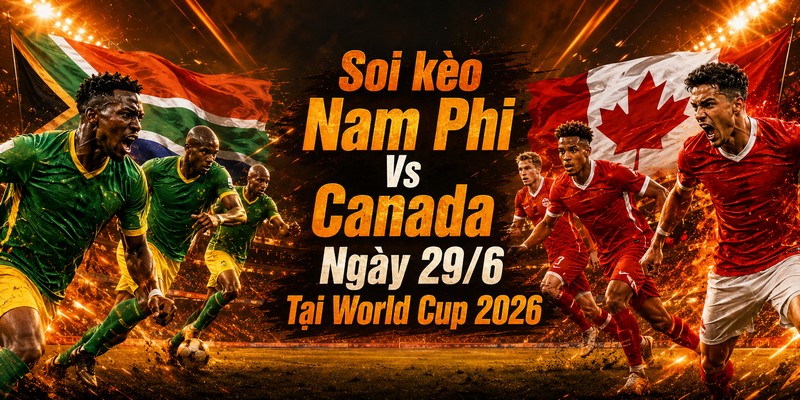 Soi kèo Nam Phi Vs Canada Ngày 29/6 Tại World Cup 2026